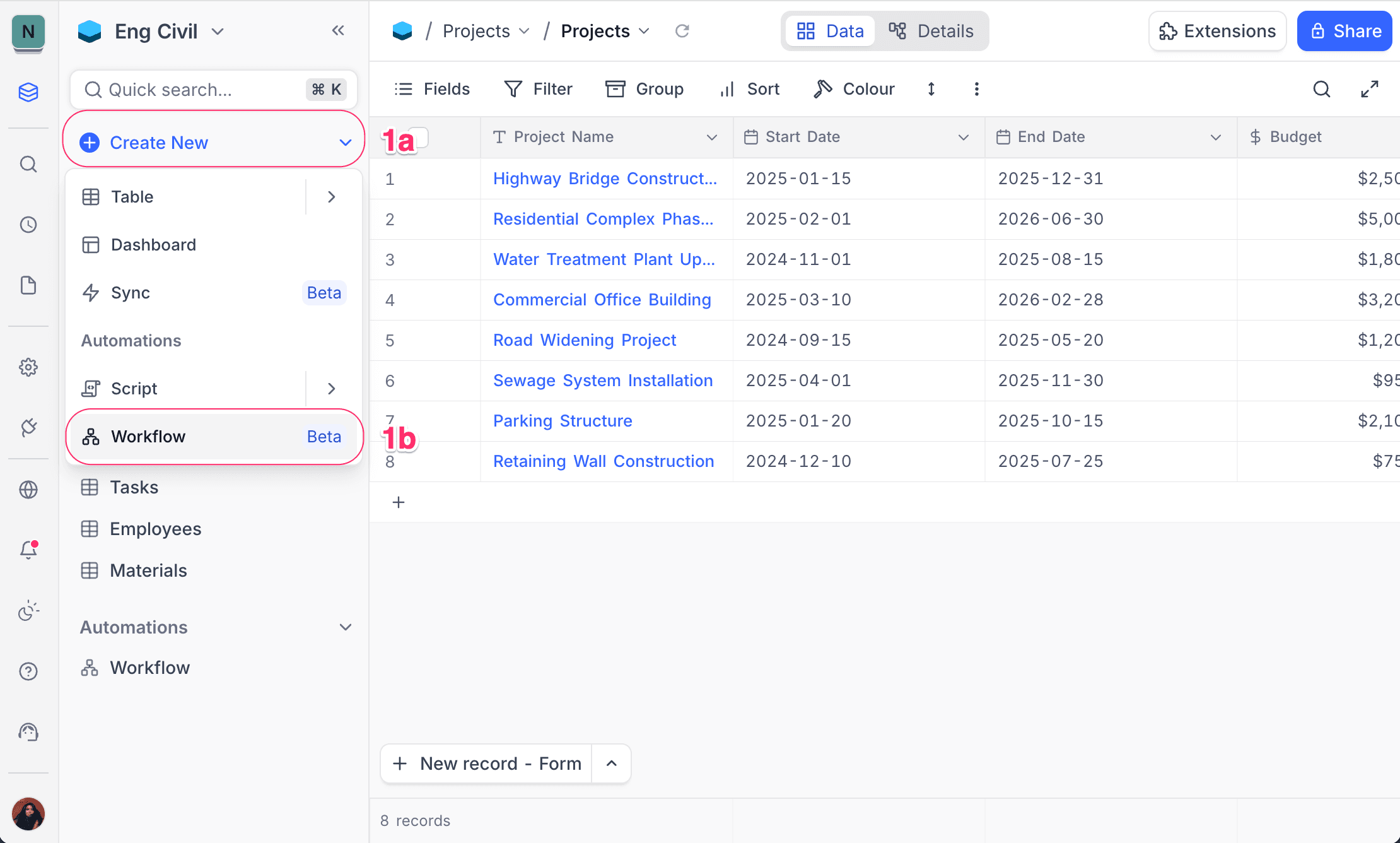 Accessing workflow