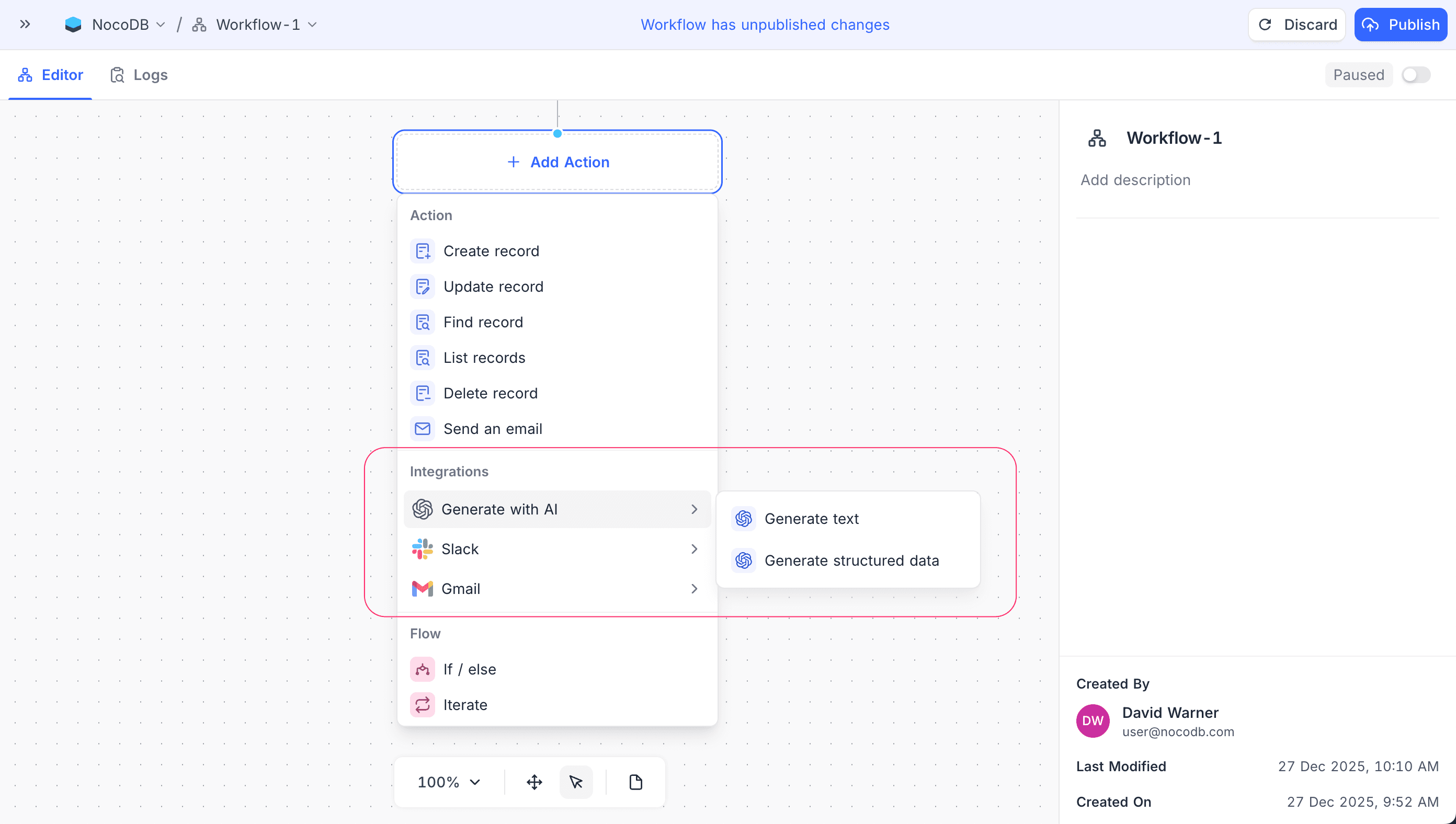 Integration Nodes